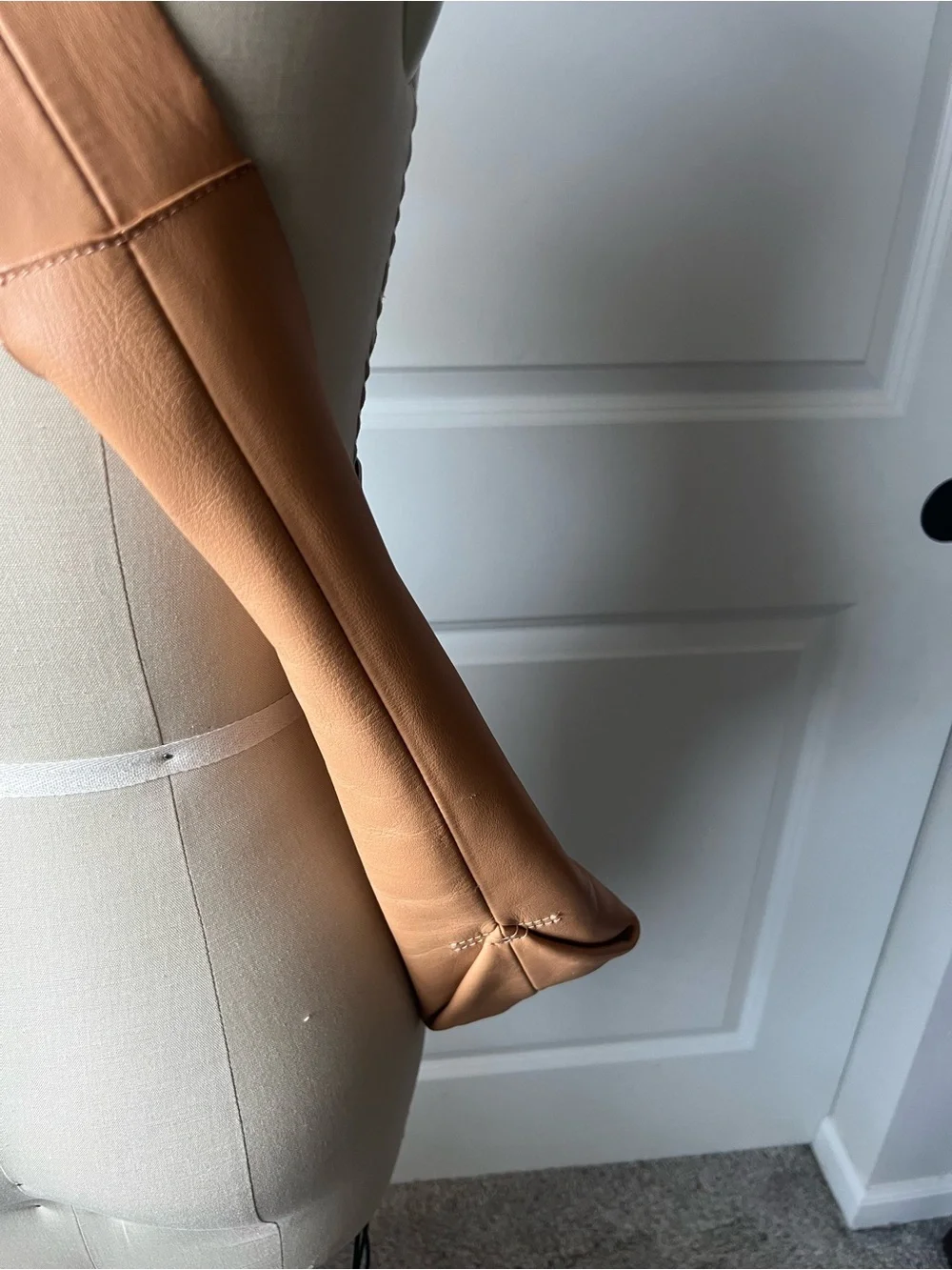 Minimalist Tan Leather Shoulder Boho Bag